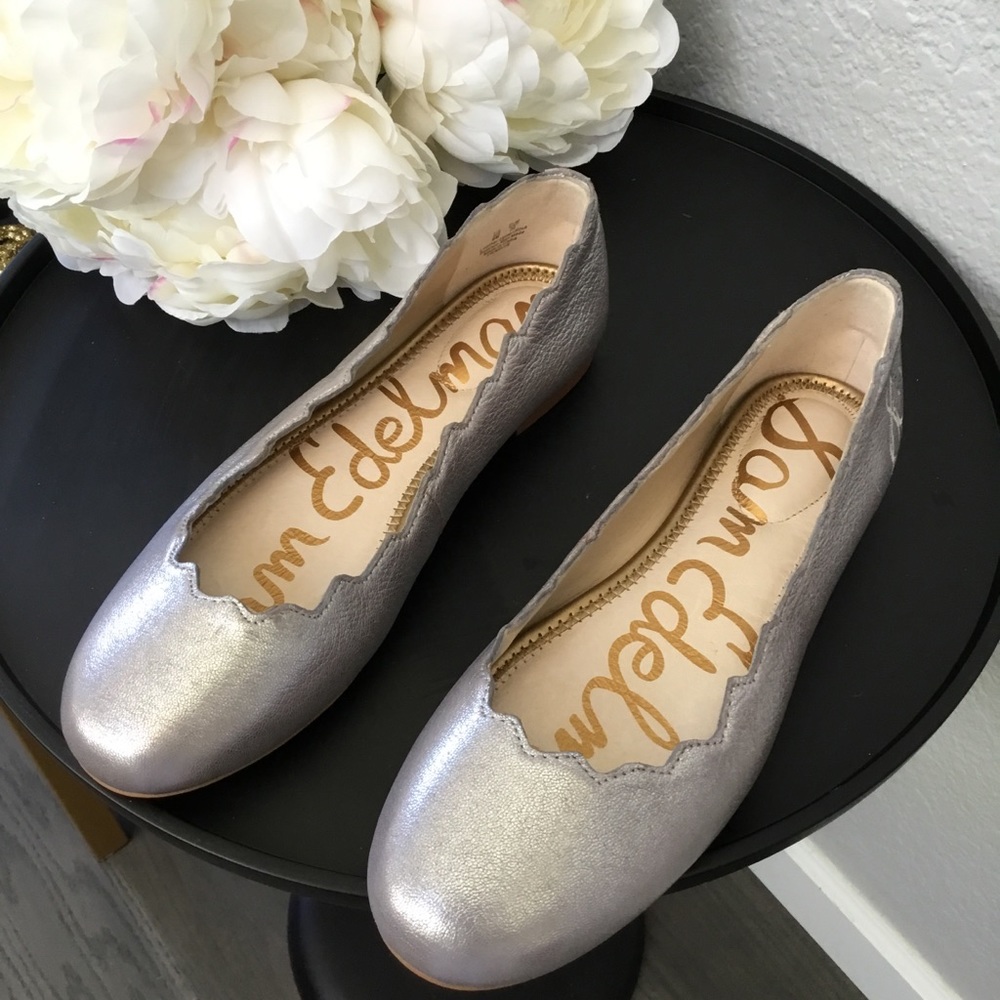 NEW Sam Adelman metallic Finnegan Ballet flats sz6